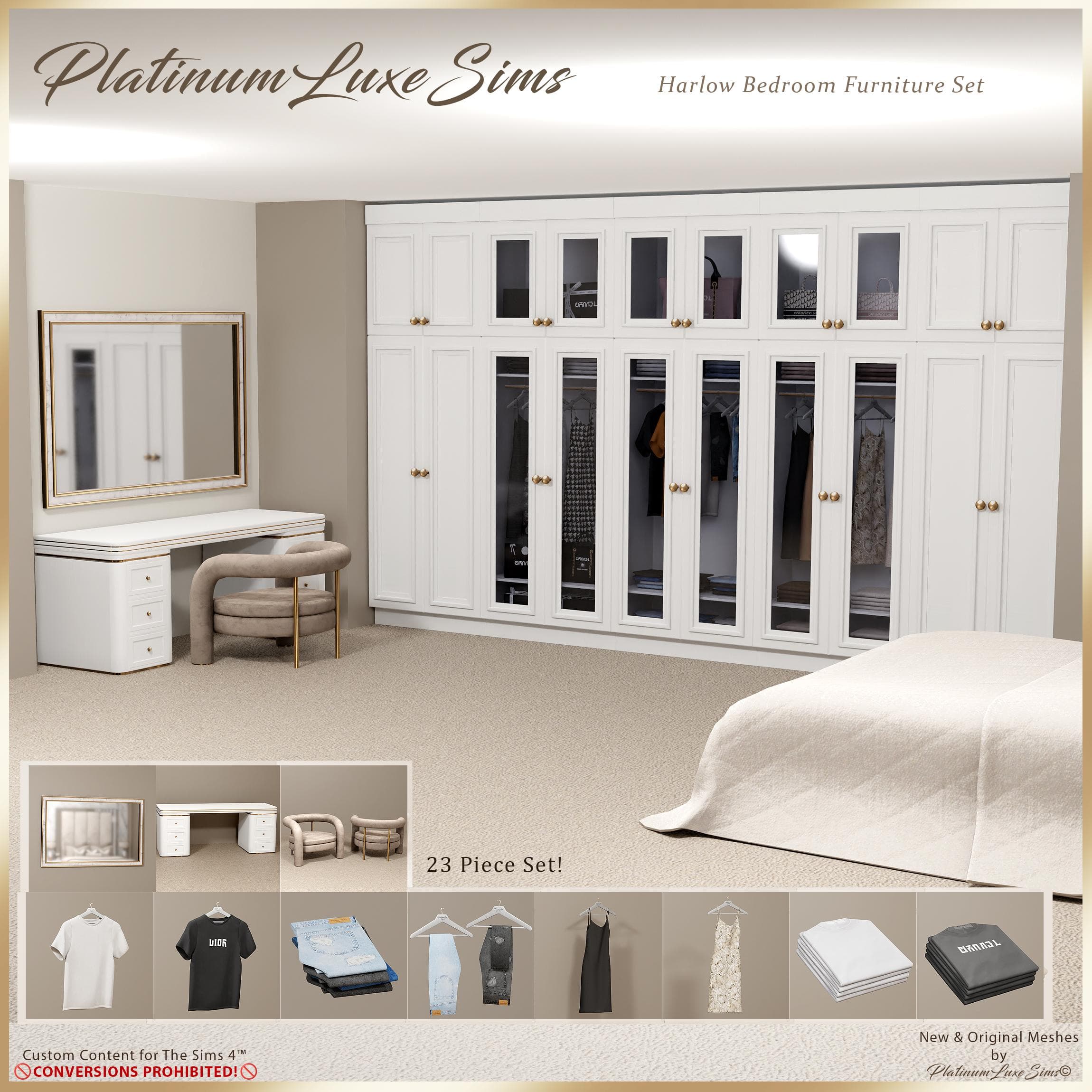 Набор для спальни Harlow Bedroom Furniture Set
